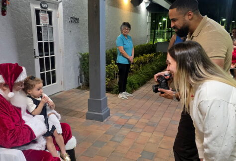 Parents taking photos