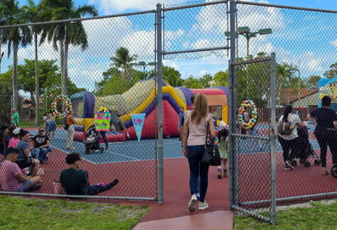 2026 easter egg hunt and food trucks bounce houses entrance