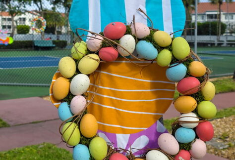 2026 easter egg hunt and food trucks palm tree decor