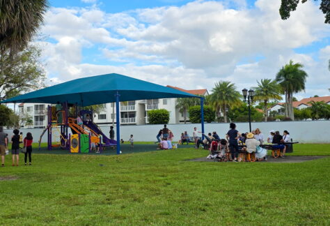 2026 easter egg hunt and food trucks tot lot crowd