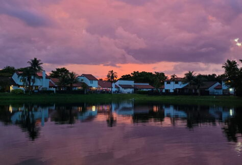 Orange sky