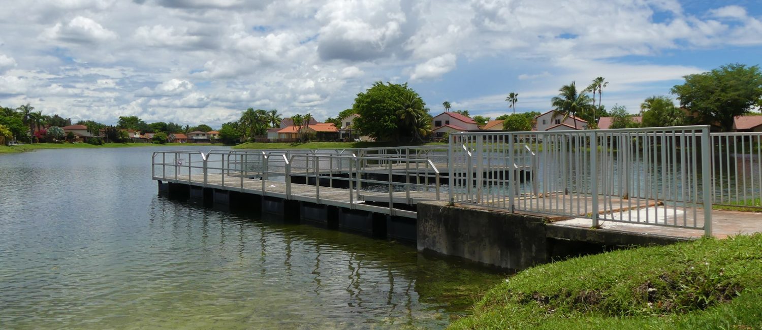 Fishing dock at the Moors club center