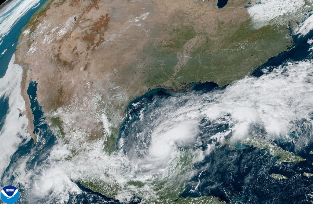 Hurricane Milton view from space on 10/7/2024
