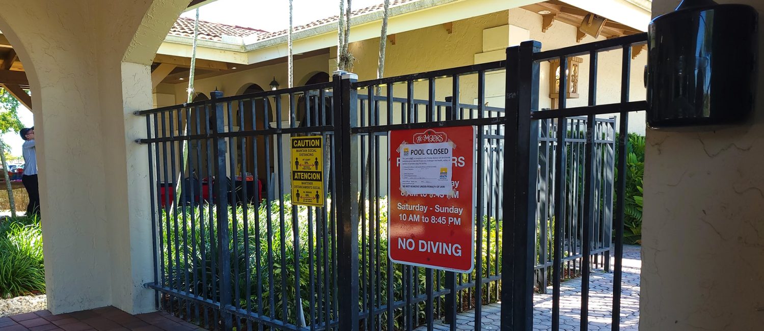 Important update: Temporary closure of swimming pools at the Club Center and Village Homes 1 Temporary closure of swimming pools at The Moors