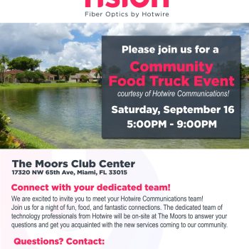 The Moors community food truck event courtesy of Hotwire Communications