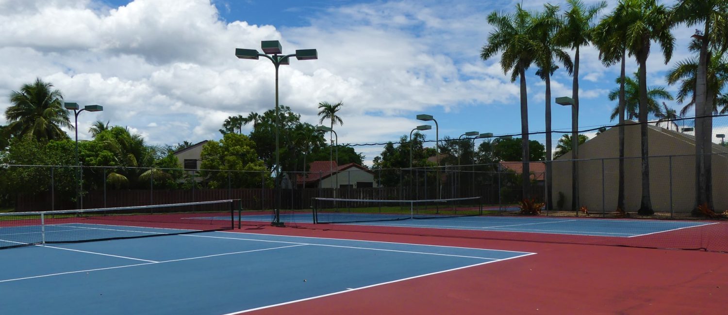 Tennis courts at the Moors club center