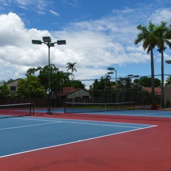 Tennis courts at the Moors club center