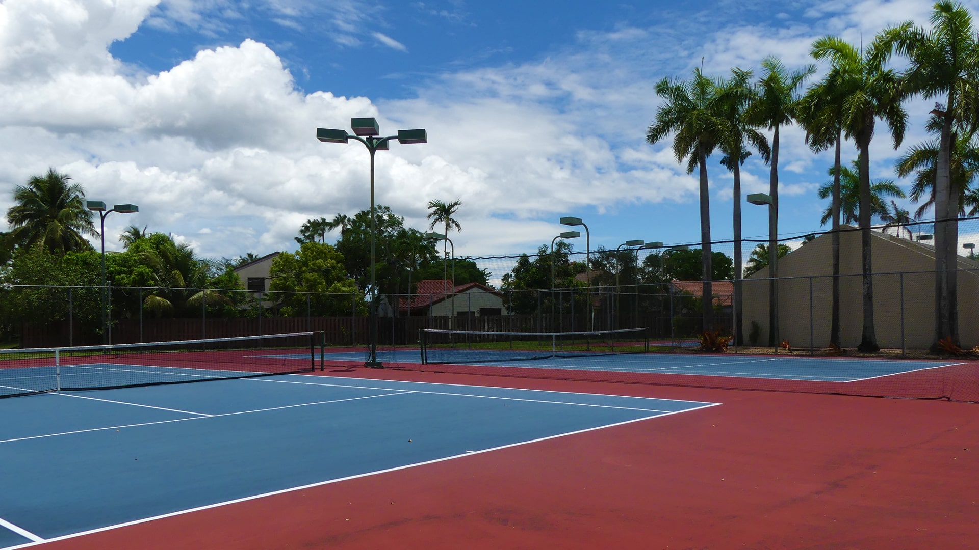 Tennis courts at the Moors club center